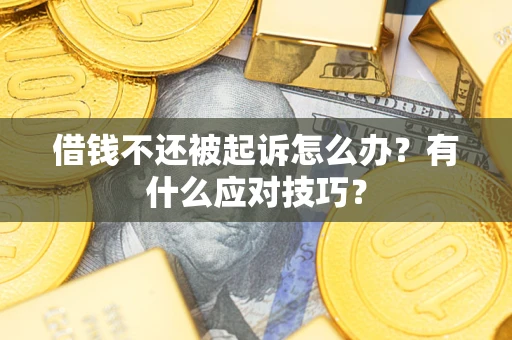 北京借钱不还被起诉怎么办？有什么应对技巧？
